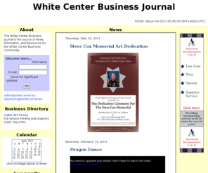 whitecenter.biz: White Center Business Journal
White Center Business Journal.