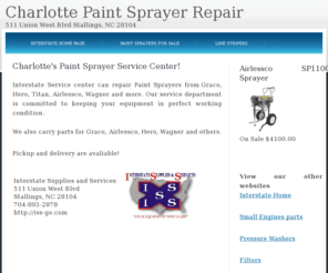 charlottepaintsprayerrepair.com: Charlotte Paint Sprayer Repair
Paint sprayer repair, service in Charlotte NC 704-893-2878