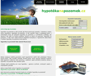 hypotekanapozemek.cz: Hypotéka na pozemek
Vše o hypotékách na pozemek – jak financovat pozemek a případnou stavbu domu hypotékou? Přehled úvěrů, podkladů a možné komplikace. Získejte lepší podmínky pro svoji hypotéku! Rychlý a bezplatný servis.
