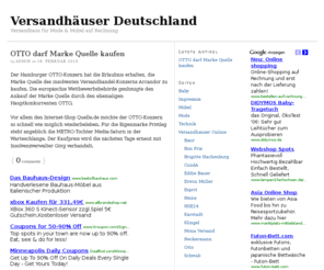 versandhaeuser.com: Versandhäuser Deutschland — Versandhaus für Mode & Möbel auf Rechnung
Versandhaus für Mode & Möbel auf Rechnung