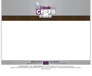 alecoledeschefs.com: à l'école des Chefs - Stages de cuisine particuliers et entreprises
Stages de cuisine en Nord-Pas-de-Calais. Participez aux formations avec  l'intervention de chefs de renom.