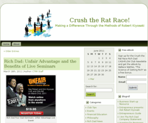 crushtheratrace.com: Robert Kiyosaki, Robert Kiyosaki Rich Dad, Portland Oregon
Come play CASHFLOW 101 by Robert Kiyosaki, near Portland Oregon!  Let's get out of the rat race together!