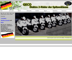 guf-geco.com: GECO Elektroroller
Elektroroller Made in Germany