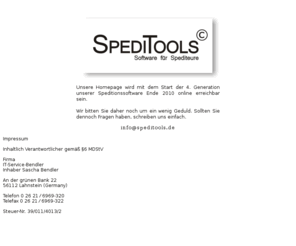 spedi-tools.com: SpediTools - Software für Spediteure
