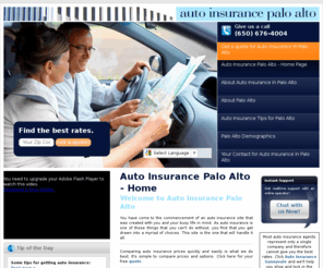 auto-insurance-paloalto.com: Auto Insurance Palo Alto - Home Page
Auto Insurance Palo Alto - Compare rates! Call: (650) 676-4004. You have come to the commencement of an auto insurance site that was created with you and your busy