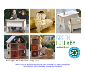 green-lullaby.net: Green Lullaby - Home
Green Lullaby Home
Playful eco-friendly cardlboard furniture for babies toddlers and kids