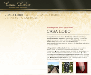 malbec.biz: Casa Lobo - Weinimporte aus Argentinien
