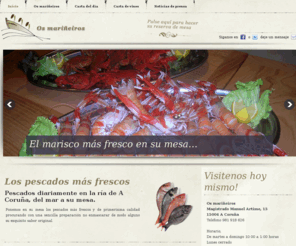 osmarineiros.es: Vinoteca Os mariñeiros
Vinoteca Os Mariñeiros - A Coruña - Amplísima carta de vinos, pescados y mariscos de la ría.