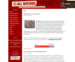 allnations.us: All Nations - Home
All Nations - Church Planting, Training Leaders, Worshiping Jesus