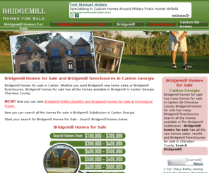 bridgemillhomesforsale.net: Bridgemill Homes for Sale and Bridgemill foreclosures for sale in Canton Georgia GA Cherokee County
Bridgemill homes for sale and Bridgemill foreclosures in Canton GA Cherokee County