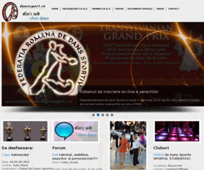 dancesport.ro: dancesport.ro -- Site-ul oficial al Federatiei Romane de Dans Sportiv
Federatia Romana de Dans Sportiv