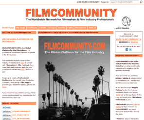 firstfilm.org: FILMCOMMUNITY.COM
The Global Platform for the Film Industry