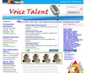 fmvoice.com: VoiceTalentSite.com - Voice overs, Male and Femail Voice Talent resource.
Voice overs, Male and Femail Voice Talent Site resource..