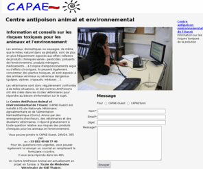 centre-antipoison-animal.com: CAPAE : Centre antipoison animal et environnemental
Information et conseils face aux risques des produits chimiques pour l'animal, l'environnement, les denrées alimentaires.