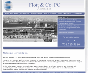 flottco.com: International Commerce Lawyers - Tax Attorney in Virginia - Transportation Law Firm - Flott & Co., PC
International commercial lawyers at Flott & Co work exclusively on international commercial, tax and transportation matters.