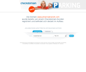 johannabrandt.com: Checkdomain Parking - johannabrandt.com
