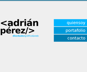 adrianperezdesigner.com: Adrián Pérez Designer Web. Diseñador gráfico y web. Freelance Designer. Murcia
Página web del diseñador gráfico Adrián Pérez Escudero