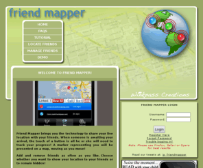 amigomapper.com: Friend Mapper
Friend Mapper will change the way you connect with your friends! Other friend-mapping apps already exist but Friend Mapper is the only one that displays your position plus up to six friends' positions SIMULTANEOUSLY! LIVE! That's up to seven people on the map at the same time! These positions update every 15 seconds (or less frequently if you so choose) so each linked friend appears to be moving on the map. Best of all, your friends can view your moving position from their iPhones or from www.amigomapper.com!