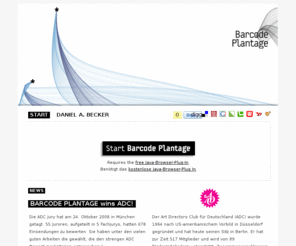 barcode-plantage.de: BARCODE PLANTAGE
BARCODE PLANTAGE transforms a simple product bar code into a unique tree
in the garden of globalisation.