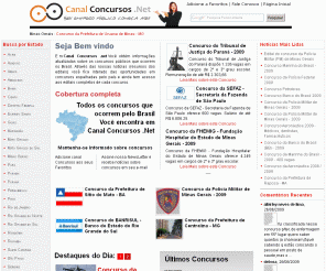 canalconcursos.net: Canal Concursos .Net : Notícias e Editais de Concursos Públicos
Notícias e editais de concursos públicos que ocorrem pelo Brasil. Cobertura completa, concursos de prefeituras, concursos estaduais e concursos federais.