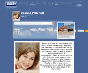 deannapritchett.com: Garland Real Estate - Deanna Pritchett - Coldwell Banker Apex Realtors
Garland Homes, Real Estate, Condos, New Homes, and Vacant land available to search through.