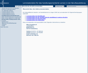 h-lern.com: Hardebusch Lernmedien - Lernmaterialien für das handlungsorientierte Lernen in der Berufsausbildung
Lernmedien Hardebusch - Lernmaterialien für das handlungsorientierte Lernen in der Berufsausbildung