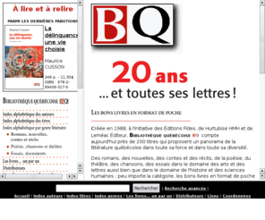 livres-bq.com: Bienvenue à la bibliothèque québécoise
