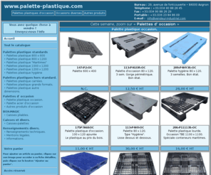 palette-plastique.com: Palette Plastique : Accueil
Palettes plastiques neuves et d'occasion