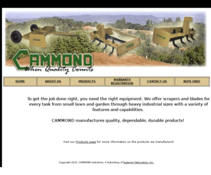 cammond.com: Cammond Industries
Cammond Industries manufactures quality implements at affordable prices.