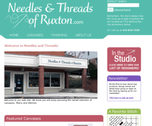 needlesandthreadsofruxton.com: Needles and Threads Of Ruxton      410-828-7688
Needlepoint store in Baltimore, Maryland