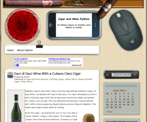 pythonbytes.com: Cigar and Wine Python
So many cigars to smoke and wines to drink at Python Bytes. Read reviews and share your experiences.