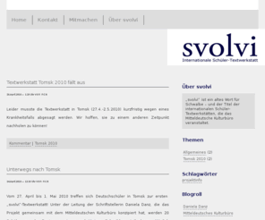 svolvi.net: svolvi — Internationale Schüler-Textwerkstätten
