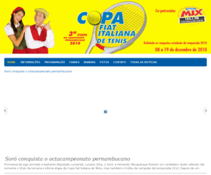 tenispe.com.br: Copa Fiat Italiana de Tênis
Website oficial da Copa Fiat Italiana de Tênis