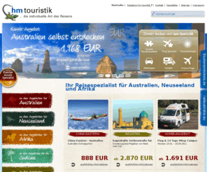 camperscout.com: hm-touristik - die individuelle Art des Reisens
hm-touristik ist Ihr Reiseveranstalter Spezialist für Reisen nach Australien, Neuseeland, Afrika und alle anderen Urlaubsziele