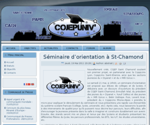 cojepuniv.com: Association Cojepienne Des Universitaires
COJEP UNIV - Association Cojepienne Des Universitaires
Association Cojepienne des Universitaires est fondée à Strasbourg en décembre 2009 pour créer des projets et soutenir les étudiants dans les domaines éducatifs, sociaux, économiques, bureaucratiques, et sportifs.