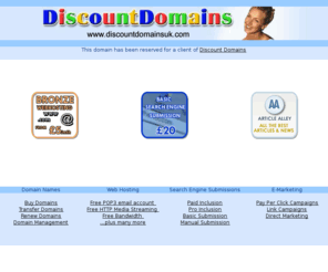 eco-friendlythings.com: Discount Domains - domain name registration - webhosting - emarketing - ecommerce
