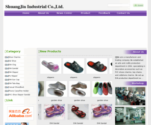 qz-cnsj.com: Jinjiang City Shuangjin Shoes Material Trading Co., Ltd. - EVA cellphone holder, EVA pen holder, shoes charm
We are a manufacturer and trading company. We established an arts and crafts production department in 2004, specializing in decorative accessories such as PVC shoes charms, key chains, and cellphone ...