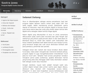sastra.org: Sastra Jawa
Program Digital Sastra Daerah