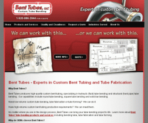 benttubes.com: Bent Tubes custom tube bending pipe bending Neenah, Wisconsin
