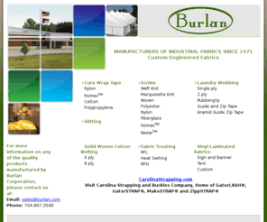 burlan.com: MANUFACTURER OF INDUSTRIAL FABRICS SINCE 1971