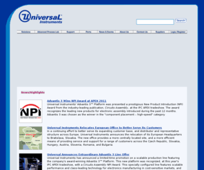 uic.com: Universal Instruments Home Page
Universal Instruments is a global electronics productivity specialist, providing innovative technologies and equipment, integrated system solutions, and process expertise to manufacturers in every sector of the electronics industry.