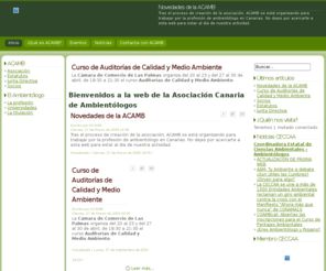 acamb.org: Bienvenidos a la web de la Asociación Canaria de Ambientólogos
Web de la Asociación Canaria de Ambientólogos, ACAMB