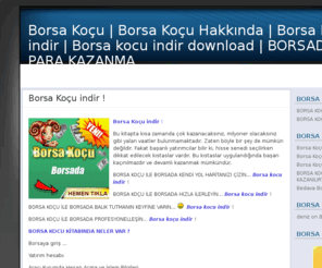 borsakocu.org: Borsa Koçu | Borsa Koçu Hakkında | Borsa Koçu indir | Borsa kocu indir download | BORSADA PARA KAZANMA
