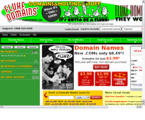chgctrl.com: Fluke Domains  - Domains & Hosting & Stuff
Fluke Domains  - Domains & Hosting & Stuff.  When it's THIS good, it's gotta be a Fluke!