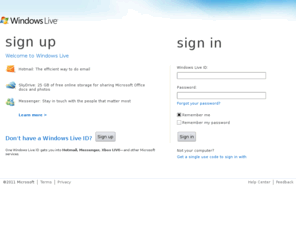 live.no: Sign In
Powerful free e-mail with security from Microsoft - Windows Live Hotmail is a best in class e-mail service that helps you organize and manage all your online stuff in one place