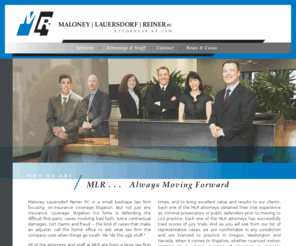 coveragelit.com: Maloney Lauersdorf Reiner PC of Portland Oregon - Insurance Attorneys
Maloney Lauersdorf Reiner PC, Insurance Attorneys based in Portland Oregon.