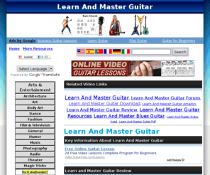 easytolearnguitar.info: Learn And Master Guitar Videos About Learn And Master Guitar  - Watch Free Learn And Master Guitar Videos
Do U skaDoogle? - The most powerful Multi-Lingual Tools on the Net. Get yours FREE!