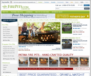 ifirepits.com: Shop Outdoor Fire Pits, Chimineas & Fire Pit Accessories at FirePits.com
Enjoy the outdoors with a fire pit from Fire Pits. Shop a variety of propane gas & wood burning outdoor firepits, fire pit tables & chimineas for sale up to 30% off!