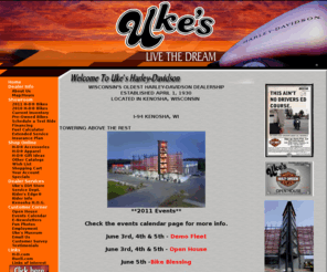 ukesbuell.com: Wisconsin Motorcycle Dealer - Uke's Harley-Davidson, Buell
Uke's Harley-Davidson/Buell is the oldest dealership in Wisconsin established April 1, 1930. Stop in and meet the Uke's Team.