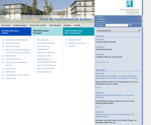 campus-koblenz.biz: Portal der Fachhochschule Koblenz
Die Seite der Fachhochschule Koblenz